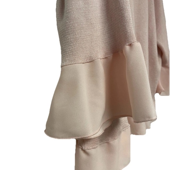 NWOT Open Front Flared Sheer Sleeve Cardigan Pink Sz. 10 UK 14 Marks & Spencer - Picture 6 of 9